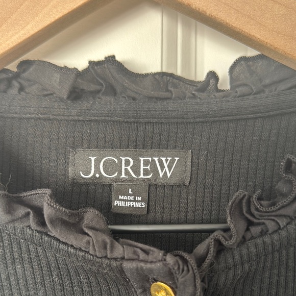J.Crew Ruffle Henley - Picture 2 of 3
